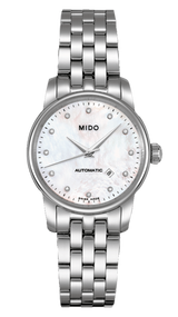 Mido Baroncelli Automatic Mother Of Pearl Dial Silver Steel Strap Watch For Women - M7600.4.69.1 Buy Now By Mido