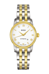 Mido Baroncelli III Automatic White Dial Two Tone Steel Strap Watch For Women - M7600.9.26.1 Buy Now By Mido