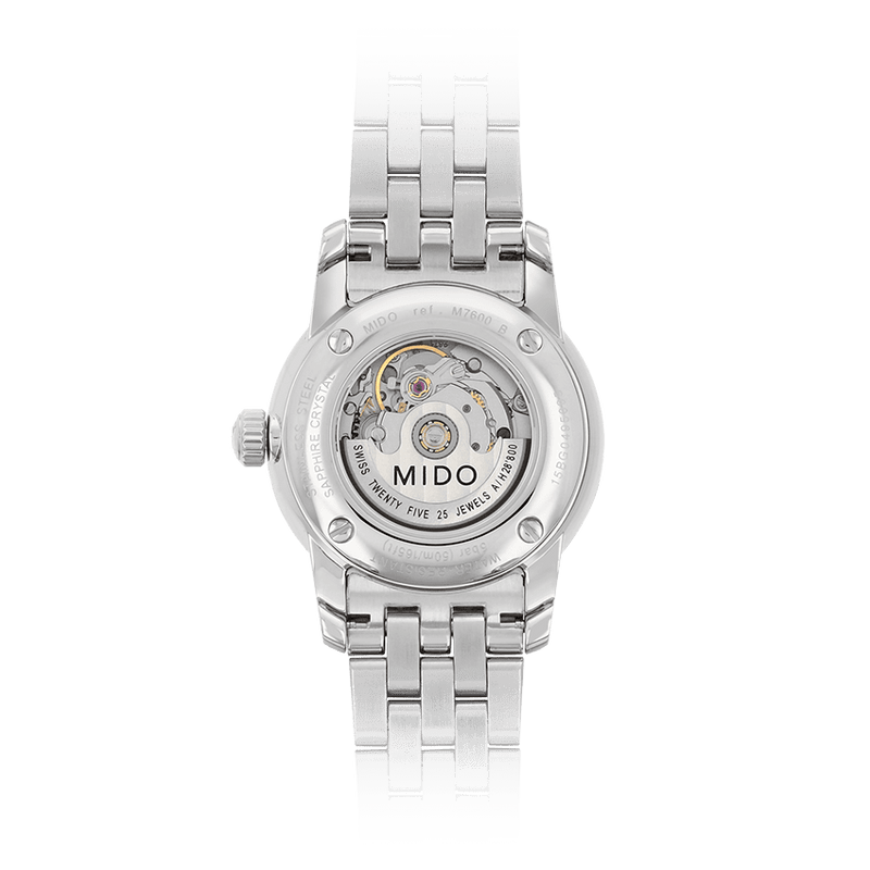 Mido Baroncelli III Automatic Silver Dial Silver Steel Strap Watch For Women - M7600.4.21.1 Buy Now By Mido