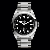 Tudor Black Bay Automatic Black Dial Silver Steel Strap Watch for Men - M79540-0001