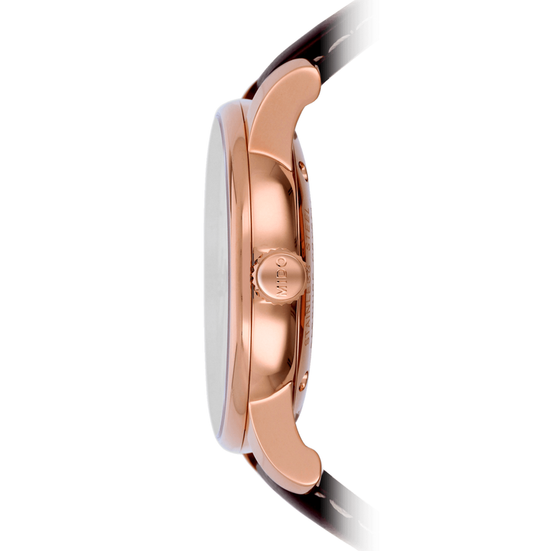 Mido Baroncelli III Automatic Silver Dial Brown Leather Strap Watch For Men - M8600.2.21.8 Buy Now By Mido