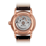 Mido Baroncelli III Automatic Silver Dial Brown Leather Strap Watch For Men - M8600.2.21.8