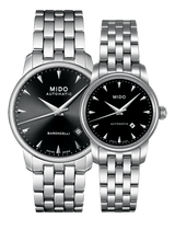 Mido Baroncelli Ii Automatic Black Dial Silver Steel Strap Watch For Men - M8600.4.18.1 Buy Now By Mido