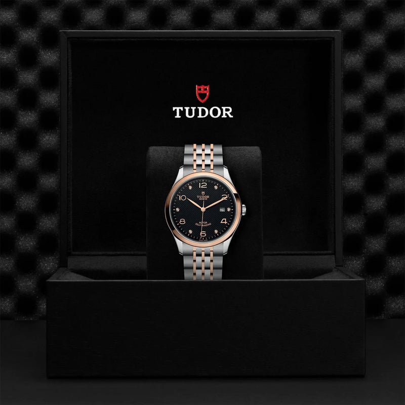 Tudor 1926 Automatic Diamonds Black Dial Two Tone Steel Strap Watch for Men - M91651-0004 Buy Now By Tudor