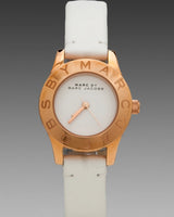 Marc Jacobs Mini Blade White Dial White Leather Strap Watch for Women - MBM1207 Buy Now By Marc Jacobs