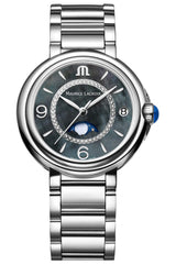 Shop Maurice Lacroix Fiaba Moonphase Blue Dial Silver Steel Strap Watch for Women - FA1084-SS002-420-1 in USA