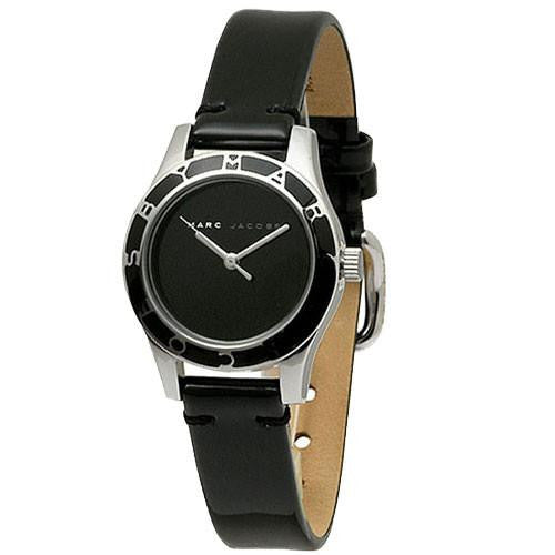 Shop Marc Jacobs Blade Black Dial Black Leather Strap Watch for Women - MBM1082 in USA