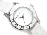 Shop Marc Jacobs Blade White Dial White Leather Strap Watch for Women - MBM1097 in USA