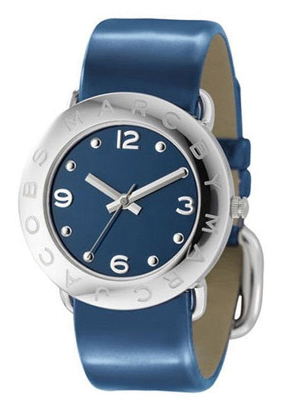 Marc Jacobs Blue Dial Blue Leather Strap Watch for Women - MBM1137 Buy Now By Marc Jacobs