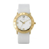 Marc Jacobs Amy White Dial White Leather Strap Watch for Women - MBM1150 Buy Now By Marc Jacobs