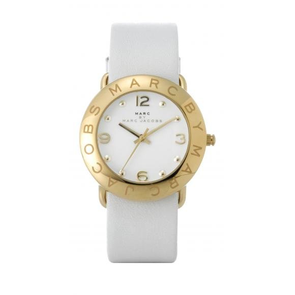 Marc Jacobs Amy White Dial White Leather Strap Watch for Women - MBM1150 Buy Now By Marc Jacobs
