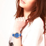 Marc Jacobs Blade Blue Dial Blue Leather Strap Watch for Women - MBM1202 Buy Now By Marc Jacobs