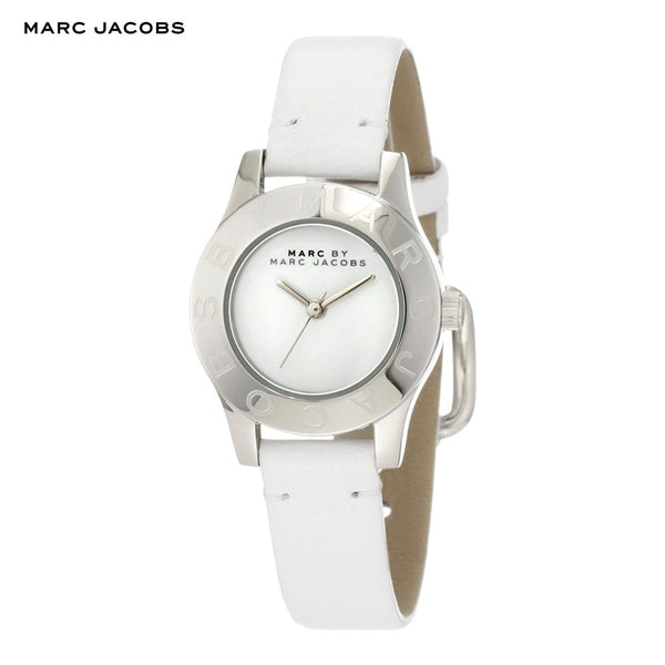 Shop Marc Jacobs Blade White Dial White Leather Strap Watch for Women - MBM1200 in USA