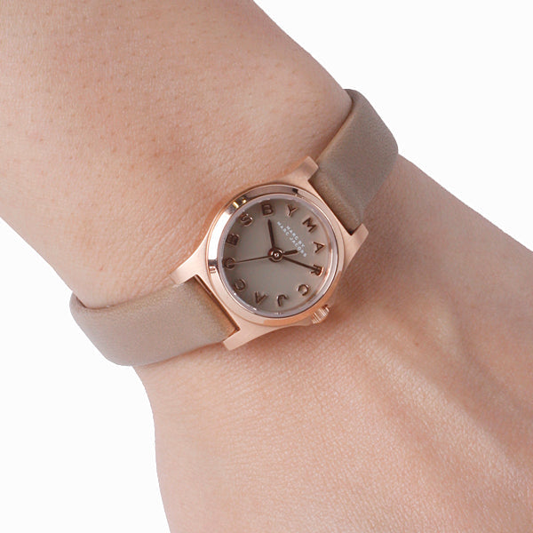 Marc Jacobs Henry Dinky Grey Dial Grey Leather Strap Watch for Women - MBM1239 Buy Now By Marc Jacobs