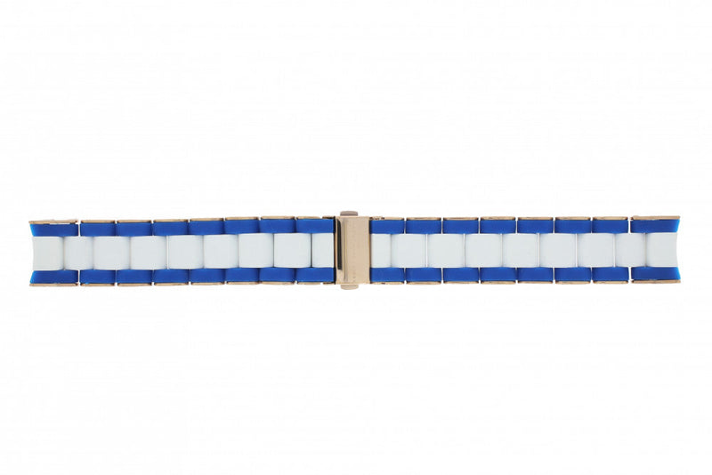 Marc Jacobs Rock Chronograph White Dial Two Tone Silicone Strap Watch for Women - MBM2594 Buy Now By Marc Jacobs