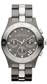Marc Jacobs Blade Chronograph Black Dial Two Tone Steel Strap Watch for Women - MBM3179 Buy Now By Marc Jacobs