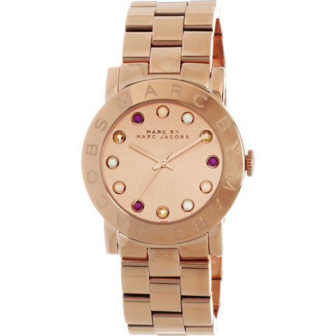 Marc Jacobs Amy Dexter Rose Gold Dial Rose Gold Steel Strap Watch for Women - MBM3216 Buy Now By Marc Jacobs