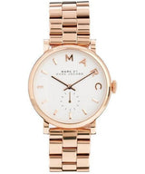 Marc Jacobs Baker White Dial Rose Gold Steel Strap Watch for Women - MBM3244 Buy Now By Marc Jacobs