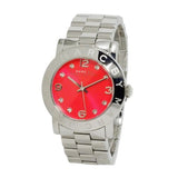 Marc Jacobs Amy Red Dial Silver Steel Strap Watch for Women - MBM3302 Buy Now By Marc Jacobs