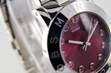 Marc Jacobs Amy Red Dial Silver Steel Strap Watch for Women - MBM3333 Buy Now By Marc Jacobs