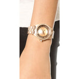 Marc Jacobs Henry Transparent Rose Gold Dial Rose Gold Steel Strap Watch for Women - MBM3339 Buy Now By Marc Jacobs