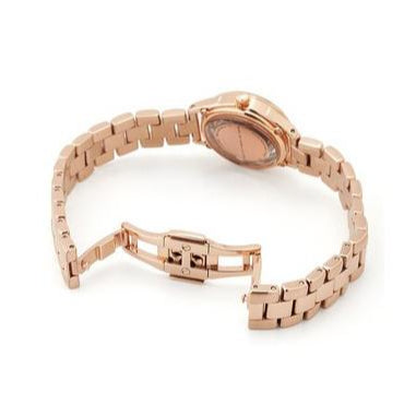 Marc Jacobs Tether Transparent Rose Gold Dial Rose Gold Steel Strap Watch for Women - MBM3417 Buy Now By Marc Jacobs