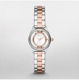 Marc Jacobs Tether Transparent White Dial Two Tone Steel Strap Watch for Women - MBM3418 Buy Now By Marc Jacobs