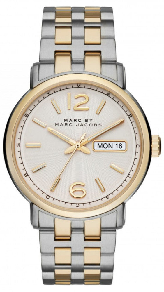Marc Jacobs Fergus White Dial Two Tone Steel Strap Watch for Men - MBM5079 Buy Now By Marc Jacobs