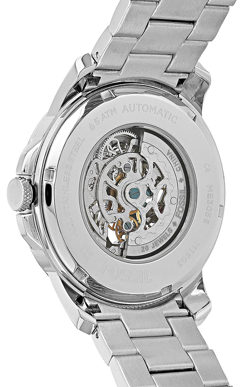 Fossil Townsman Automatic Skeleton White Dial Two Tone Steel Strap Watch for Men - ME3075 Buy Now By Fossil