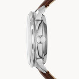 Fossil Townsman Automatic Black Dial Brown Leather Strap Watch for Men - ME3061 Buy Now By Fossil