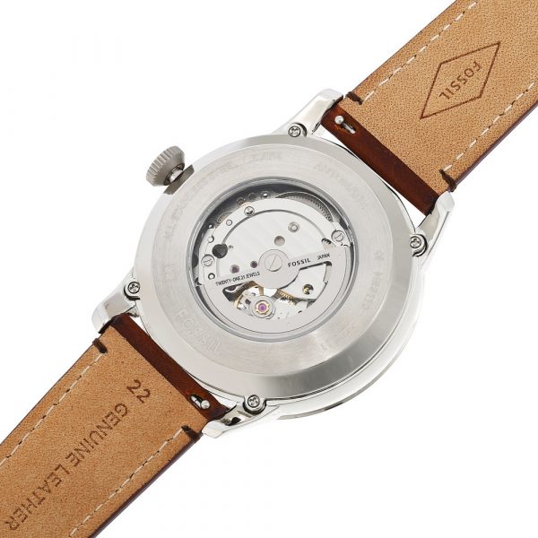 Fossil Townsman Automatic Blue Dial Brown Leather Strap Watch for Men - ME3110 Buy Now By Fossil