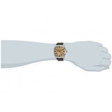 Fossil Pilot 54 Automatic Cream Dial Brown Leather Strap Watch for Men - ME3119 Buy Now By Fossil
