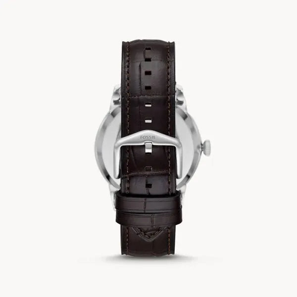 Fossil Townsman Automatic Chronograph White Dial Blue Leather Strap Watch for Men - ME3167 Buy Now By Fossil