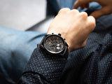 Hugo Boss Champion Black Dial Black Leather Strap Watch for Men - 1513880 Buy Now By Hugo Boss