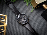 Hugo Boss Champion Black Dial Black Leather Strap Watch for Men - 1513880 Buy Now By Hugo Boss