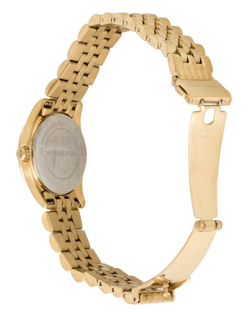 Michael Kors Lexington Quartz Blue Dial Gold Steel Strap Watch For Women - MK3271 Buy Now By Michael Kors