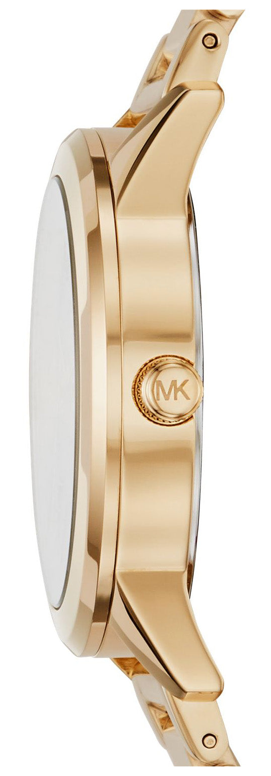 Michael Kors Hartman Analog Quartz Black Dial Gold Steel Strap Watch For Women - MK3647 Buy Now By Michael Kors