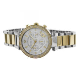 Michael Kors Parker White Dial Two Tone Steel Strap Watch for Women - MK5626