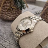 Michael Kors Mini Slim Runway Silver Dial Silver Steel Strap Watch for Women - MK3548 Buy Now By Michael Kors