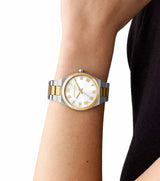 Michael Kors Lennox Three-Hand White Dial Two Tone Steel Strap Watch for Women - MK7464 Buy Now By Michael Kors