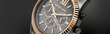 Michael Kors Lexington Chronograph Blue Dial Silver Steel Strap Watch For Men - MK8689 Buy Now By Michael Kors
