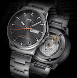 Mido Commander II Automatic Chronometer Grey Dial Silver Steel Strap Watch For Men - M021.431.11.061.01 Buy Now By Mido