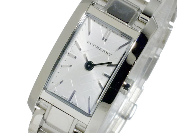 Shop Burberry Heritage Quartz White Dial Silver Steel Strap Watch For Women - BU9600 in USA