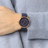 Marc Jacobs Roxy Navy Blue Dial Navy Blue Leather Strap Watch for Women - MJ1539 Buy Now By Marc Jacobs