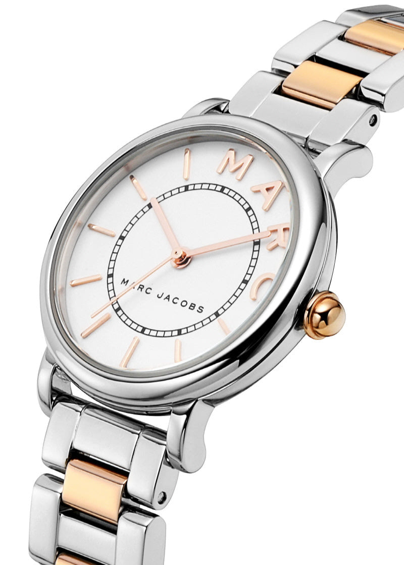 Marc Jacobs Roxy White Dial Two Tone Steel Strap Watch for Women - MJ3553 Buy Now By Marc Jacobs