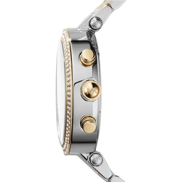 Michael Kors Parker Pink Dial Two Tone Steel Strap Watch for Women - MK6140 Buy Now By Michael Kors