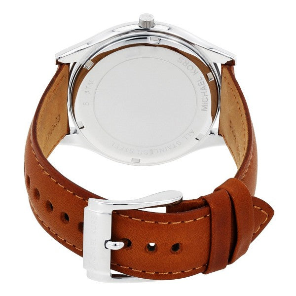 Michael Kors Slim Runway Analog Blue Dial Brown Leather Strap Watch For Men - MK8508 Buy Now By Michael Kors
