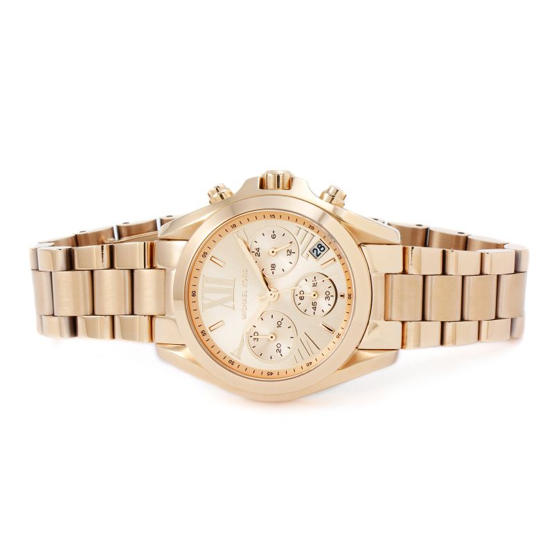 Michael Kors Bradshaw Chronograph Rose Gold Dial Rose Gold Steel Strap Watch for Women - MK5799 Buy Now By Michael Kors