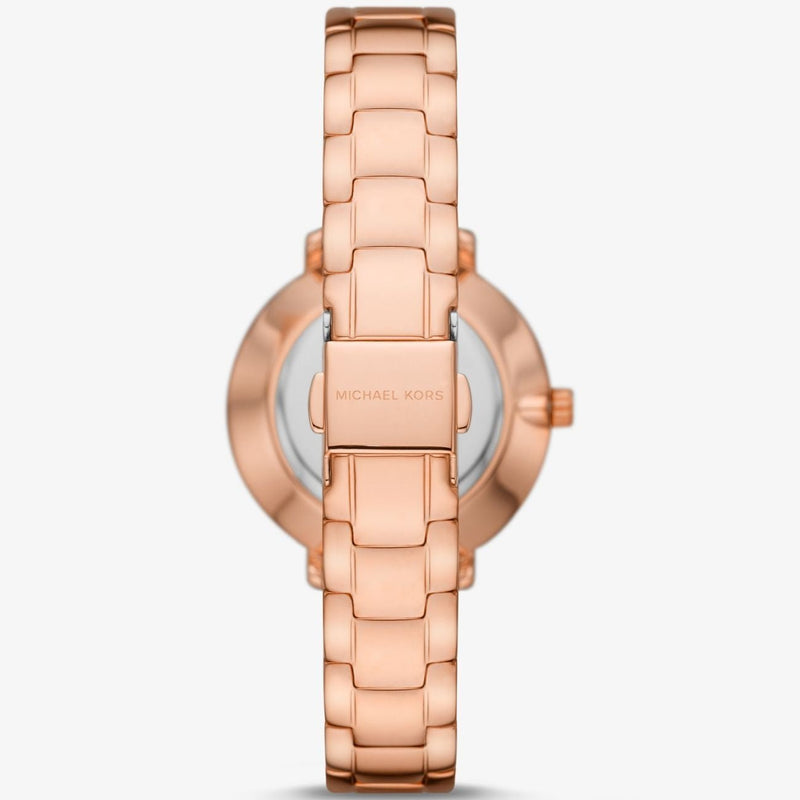 Shop Michael Kors Pyper Quartz Rose Gold Dial Rose Gold Steel Strap Watch For Women - MK1040 in USA