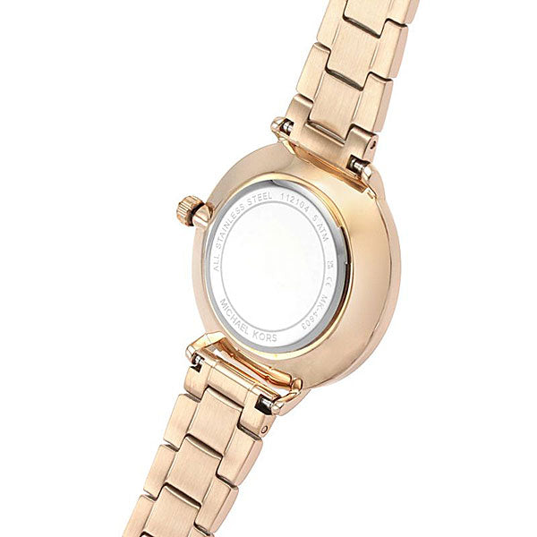 Shop Michael Kors Pyper Quartz Rose Gold Dial Rose Gold Steel Strap Watch For Women - MK1040 in USA